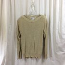 Womens Vintage Sweater Made Hong Kong Y2K Boat Neck Silk Shoulder Pads L