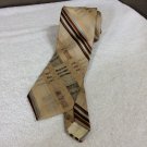 Vintage 1980s Tie All Polyester Count Barini Beige Tones 3” Wide