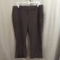 Womens GAP Pants Cropped Capri Brown Cotton Blend Cuffed Size 16