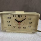 Vintage Westclox Electric Alarm Clock Working Ivory Made USA Model 22180