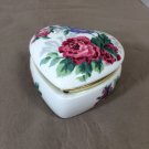 Vintage Otagiri Heart Music Box Trinket Box Made Japan Floral Rose Design Kimiko