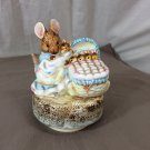 Vintage Music Box Beatrix Potter Schmid The Tale of 2 Bad Mice Working Rotates