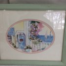 Signed Numbered Print Emily Johnson Watercolor Oceanside Shop Sailboats Framed