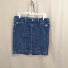 Womens Denim Skirt GAP Dark Wash Straight Skirt Cotton Blend Size 8