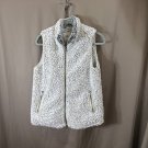 Womens Sherpa Fleece Vest Thread Supply Size Small Off White Size Small