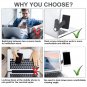 Magnetic Laptop Phone Holder Adjustable Mount Clip for Laptop