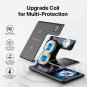 3 in 1 Fast Wireless Charging Station for iPhone, Apple Watch, AirPods