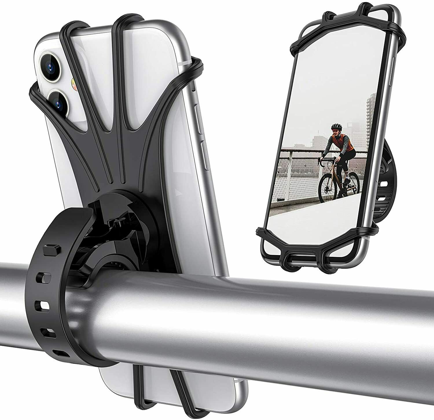 Bike Motorcycle Silicone Mount Holder For Phones