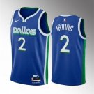 Men's & New Dallas Mavericks #2 Kyrie Irving Blue City Edition Stitched Basketball Jersey