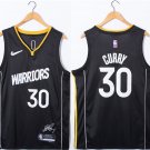 Men's & New Golden State Warriors #30 Stephen Curry Black 75th Anniversary Stitched Jersey