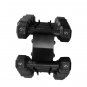 Cap Barbell 100 lb Cast Iron Hex Dumbbell Weight Set with Rack, Black