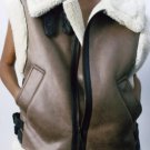 Winter Coat Women Elegant Faux Lamb Leather Suede Fashion Short Sleeve High Collar Casual Woman Fur