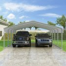 Classic DIY Carport - 20'W x 20'L x 7'H with one afternoon easy assembly.