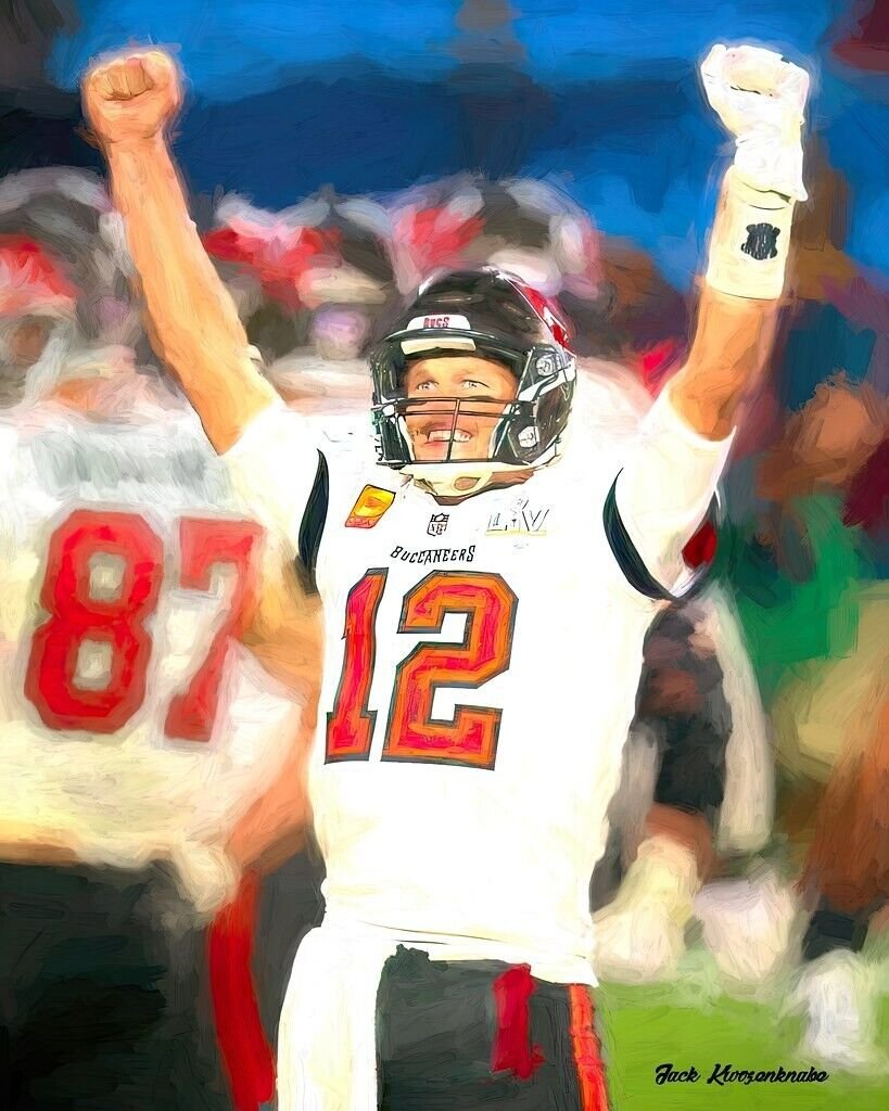 Tom Brady 8x10 Photo Print Football Player Star Patriots & Buccaneers Player # 3