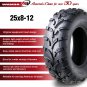 Set of 2 New WANDA ATV/UTV Tires 25x8-12 /6PR P373 - 10243 â¦