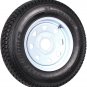 2-Pk Trailer Tires Rims ST175/80D13 175/80 13 B78-13 LRC 5 Lug White Spoke Wheel