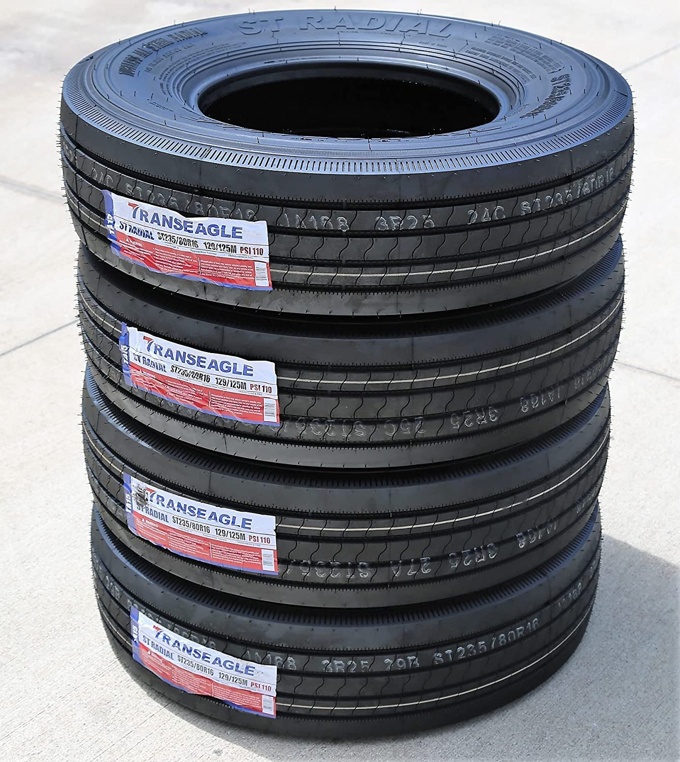 Transeagle ST Radial All Steel Heavy Duty Premium Trailer Radial Tire-ST235/80R16 235/80/16