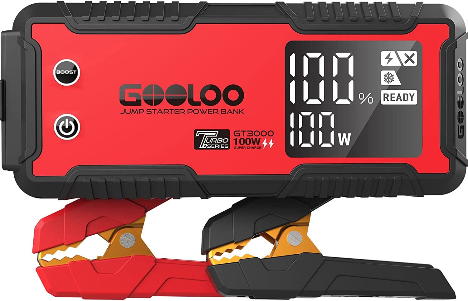 GOOLOO GT3000 Jump Starter 3000A 100W 2-Way Fast Charging