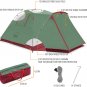 KAZOO 2ï¼�4 Person Camping Tent Outdoor Waterproof Family Large Tents 2/4 People