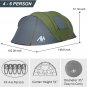 AYAMAYA Pop Up Tent 6 Person Easy Pop Up Tents for Camping with Vestibule