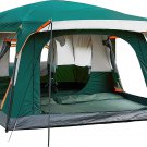 KTT Extra Large Tent 12 Person(Style-B),Family Cabin Tents,2 Rooms,3 Doors and 3 Windows