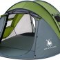 HUI LINGYANG 4 Person Easy Pop Up Tent,9.5âX6.6âX52'',Waterproof, Automatic Setup