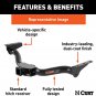 CURT 13040 Class 3 Trailer Hitch, 2-Inch Receiver, Compatible