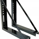 Buyers Products 1701005B Bolted Black Structural Steel Mounting Brackets, 18 x 18 Inch, Set of 2