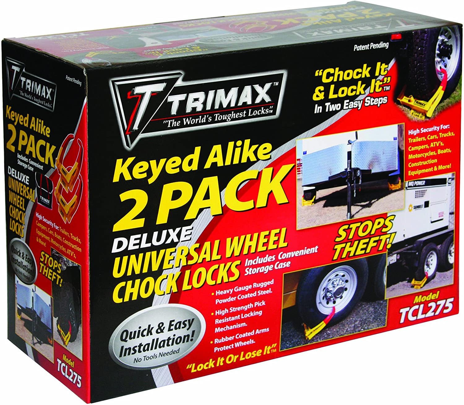Trimax Wheel Chock Lock Set of 2