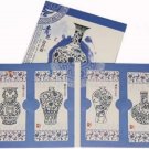8Pcs Blue and White Porcelain Bookmarks
