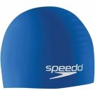 Unisex Silicone Solid Swim Cap, Blue, One Size