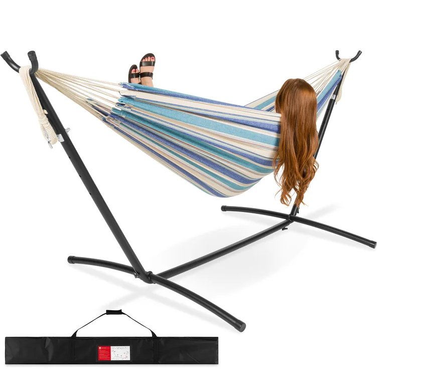 Knutsford Double Camping Hammock with Stand by Arlmont & Co.