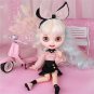 30cm Blythe Doll BJD Joint Body White Skin Matte Face Multicolor Hair Anime Doll Toys Gifts
