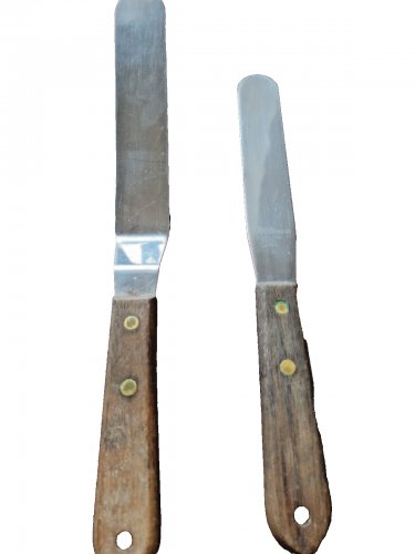 Vtg Wilton Stainless Steel Spreader Blade & Offset Cake Icing Knife Spatula Set