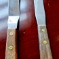 Vtg Wilton Stainless Steel Spreader Blade & Offset Cake Icing Knife Spatula Set