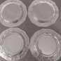 Vintage Fostoria Etched Morning Glory Salad Plates 7 1/2" In. Etch #313 Set of 4