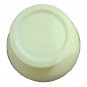1960's Vintage Avon Vita Moist Cream Milk Glass Jar Yellow Pedestal Empty