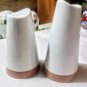 Vtg Stetson Corp Melmac Salt Pepper Shakers Cafe Brown White Mid Century Modern