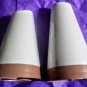 Vtg Stetson Corp Melmac Salt Pepper Shakers Cafe Brown White Mid Century Modern