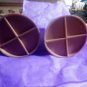 Vtg Stetson Corp Melmac Salt Pepper Shakers Cafe Brown White Mid Century Modern