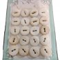 4 New Made Cards Vtg Mostly Pearl 7/16" - 7/8" UNBRANDED Buttons 41 Total Pcs