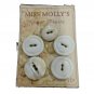 4 New Made Cards Vtg Mostly Pearl 7/16" - 7/8" UNBRANDED Buttons 41 Total Pcs