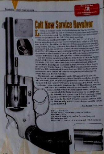 I Have This Old Gun, Colt New Service Revolver Print Magazine Article Clipping