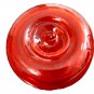 Candy Apple Red Hand Blown Art Glass Apple Paperweight Vtg MCM Heavy Blenko?