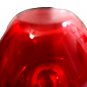 Candy Apple Red Hand Blown Art Glass Apple Paperweight Vtg MCM Heavy Blenko?