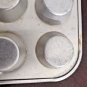 Vintage Unbranded Aluminum Cupcake Muffin Tin Made In USA Nice Decor USE Bake