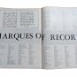 CAR CLASSICS Magazine 1966 Dec Vol 1 Issue #1 Marque of Records USA Car Makes