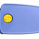 Tupperware Rock N Serve Divided Dish 3990 Rectangular w/Blue Lid Vent 3 Sections