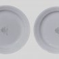 2 Vintage Corelle Peach Floral Dessert Bread Salad Plates 7 1/4â Corning USA