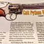 Colt Python .357 CAL Revolver Technical Details/Exploded View/Parts List 2014